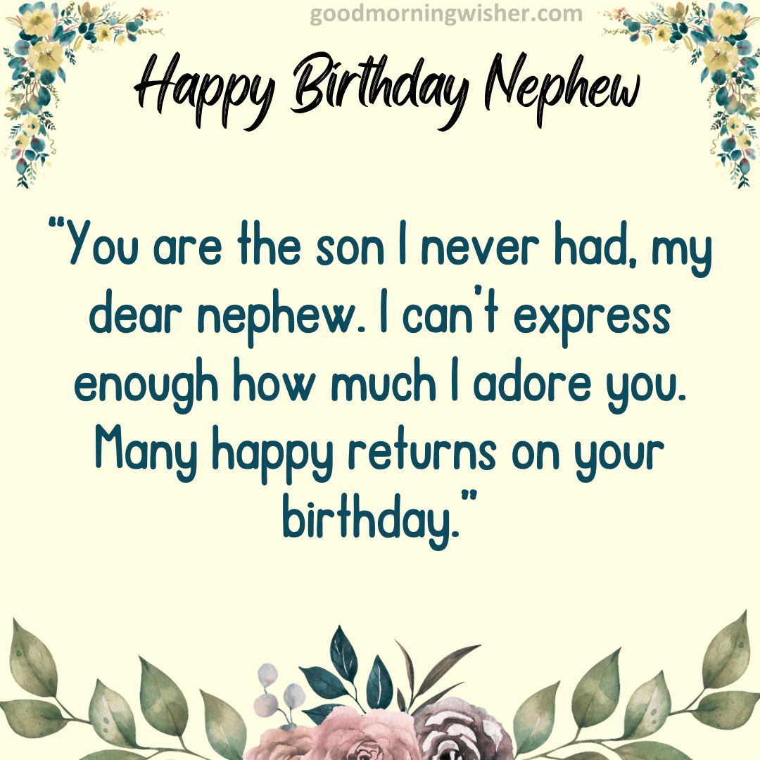 ᐅ143+ Happy Birthday Nephew Images with Quotes, Wishes